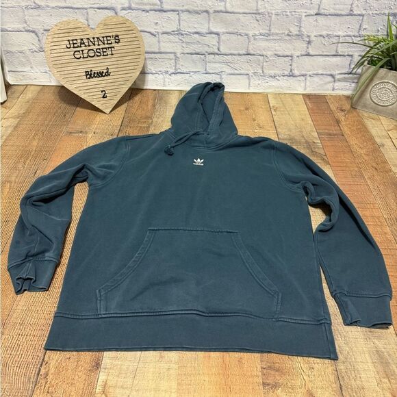 adidas Originals Women's Adicolor Essentials Fleece Hoodie size M arctic night - Picture 6 of 14